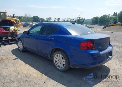 2013 Dodge Avenger Se from USA, damaged, VIN 1C3CDZABXDN683201